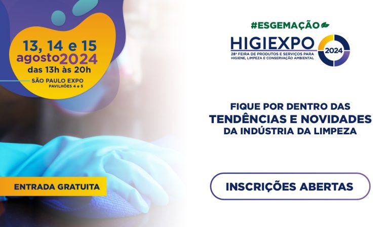 Equipamentos de limpeza profissional com tecnologia avançada apresentados na Higiexpo 2024 para otimizar serviços terceirizados